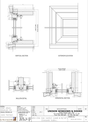 Standard Subsill - Unison Windows