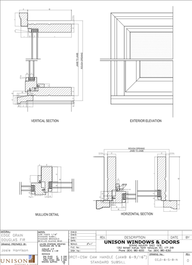 Standard Subsill - Unison Windows