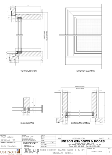 Standard Subsill - Unison Windows